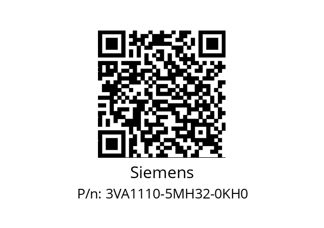   Siemens 3VA1110-5MH32-0KH0