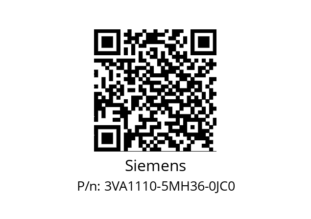   Siemens 3VA1110-5MH36-0JC0