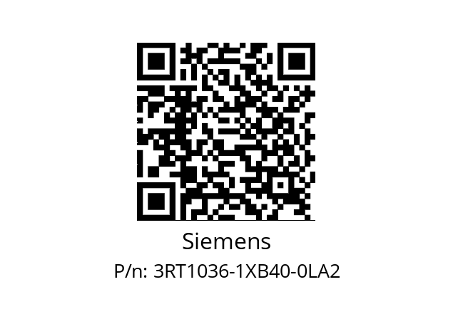   Siemens 3RT1036-1XB40-0LA2