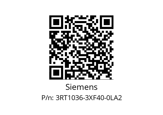   Siemens 3RT1036-3XF40-0LA2