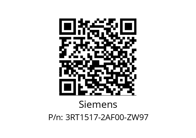   Siemens 3RT1517-2AF00-ZW97