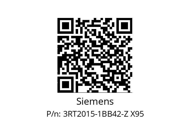  3RT2015-1BB42-Z X95 Siemens 3RT2015-1BB42-Z X95