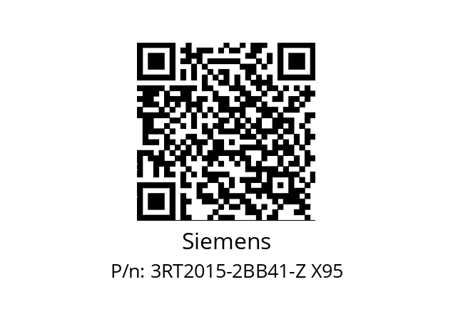  3RT2015-2BB41-Z X95 Siemens 3RT2015-2BB41-Z X95