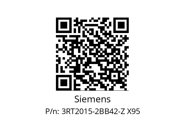  3RT2015-2BB42-Z X95 Siemens 3RT2015-2BB42-Z X95