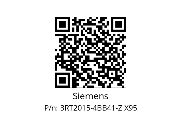  3RT2015-4BB41-Z X95 Siemens 3RT2015-4BB41-Z X95