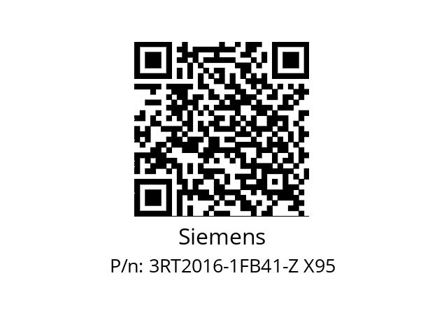  3RT2016-1FB41-Z X95 Siemens 3RT2016-1FB41-Z X95