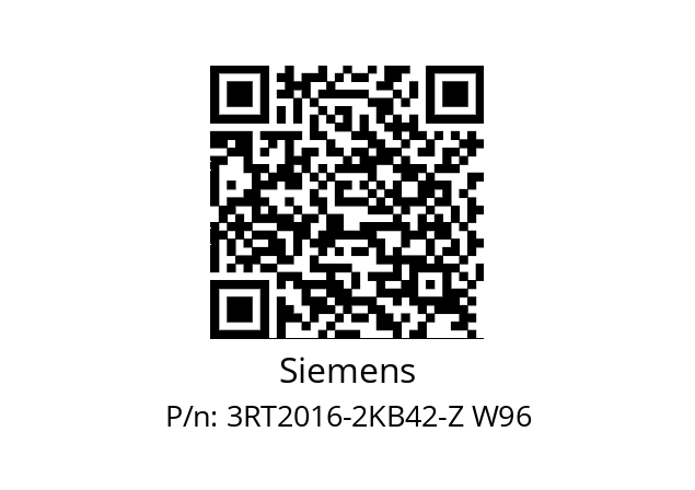  3RT2016-2KB42-Z W96 Siemens 3RT2016-2KB42-Z W96