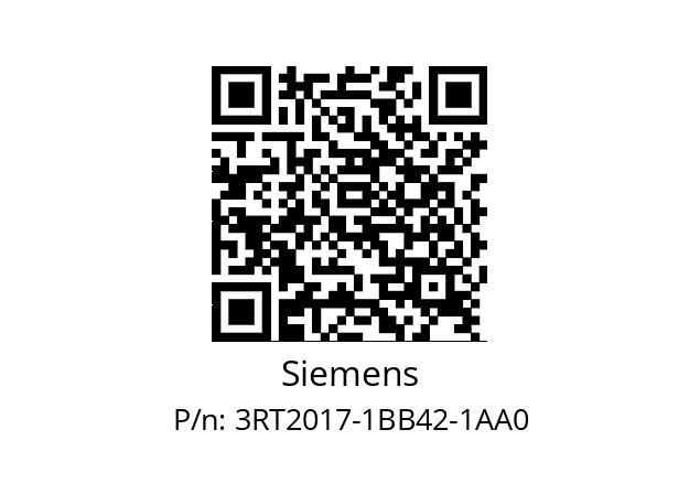   Siemens 3RT2017-1BB42-1AA0