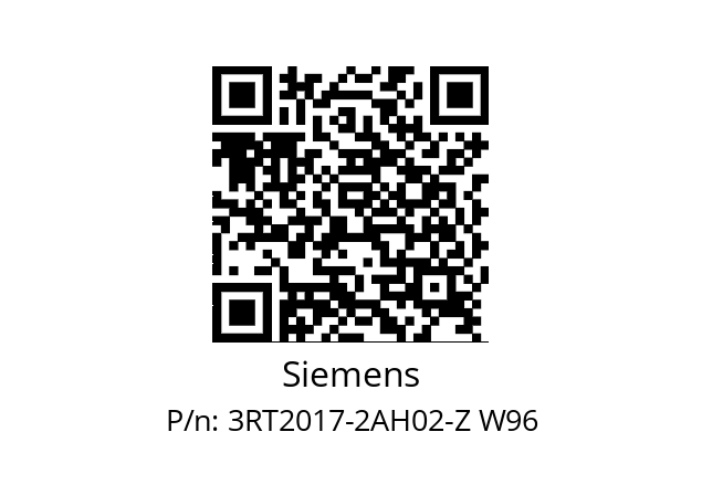  3RT2017-2AH02-Z W96 Siemens 3RT2017-2AH02-Z W96