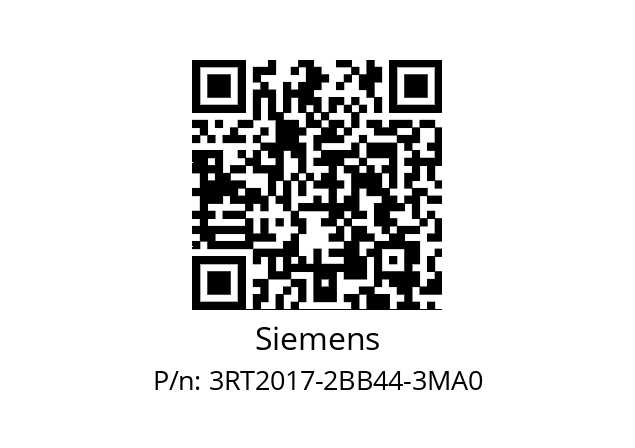   Siemens 3RT2017-2BB44-3MA0