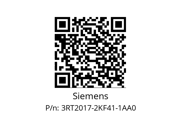   Siemens 3RT2017-2KF41-1AA0