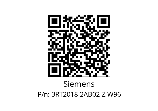  3RT2018-2AB02-Z W96 Siemens 3RT2018-2AB02-Z W96