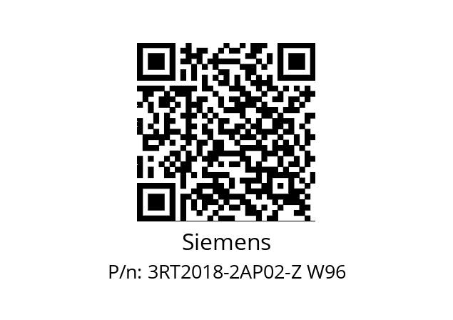  3RT2018-2AP02-Z W96 Siemens 3RT2018-2AP02-Z W96