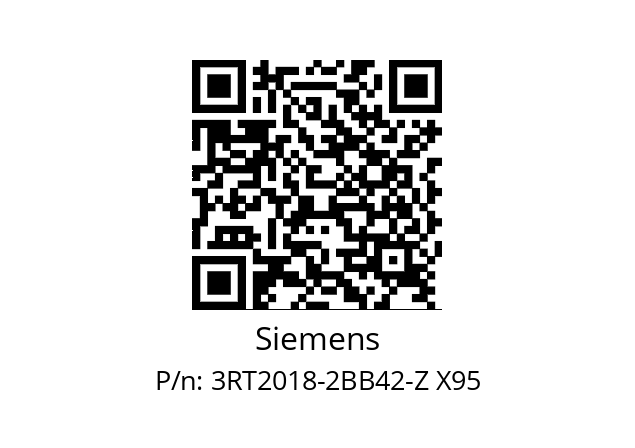  3RT2018-2BB42-Z X95 Siemens 3RT2018-2BB42-Z X95