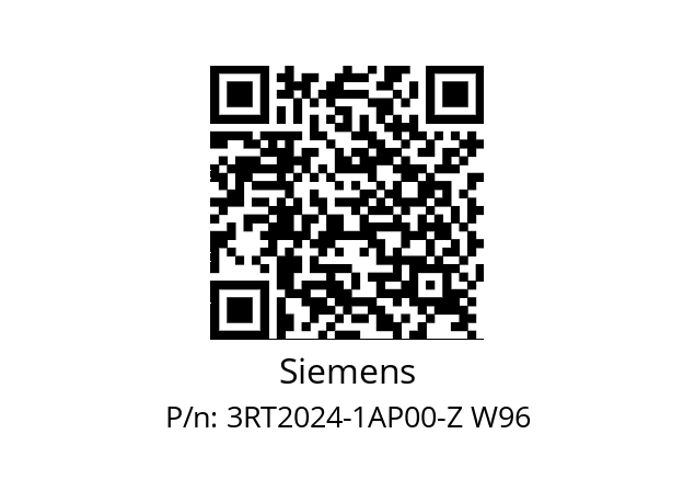  3RT2024-1AP00-Z W96 Siemens 3RT2024-1AP00-Z W96