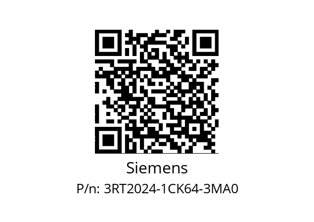   Siemens 3RT2024-1CK64-3MA0