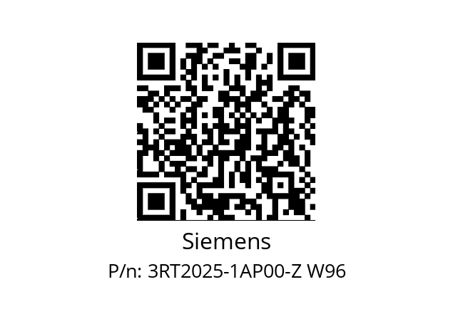  3RT2025-1AP00-Z W96 Siemens 3RT2025-1AP00-Z W96