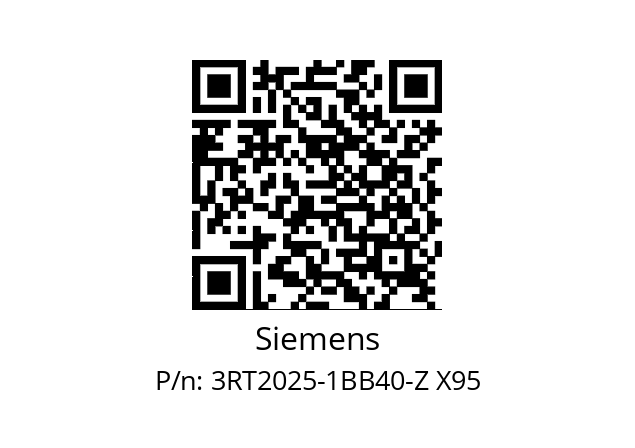  3RT2025-1BB40-Z X95 Siemens 3RT2025-1BB40-Z X95