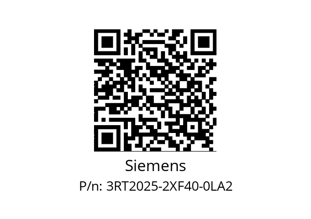   Siemens 3RT2025-2XF40-0LA2