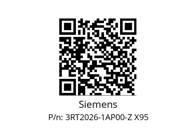  3RT2026-1AP00-Z X95 Siemens 3RT2026-1AP00-Z X95