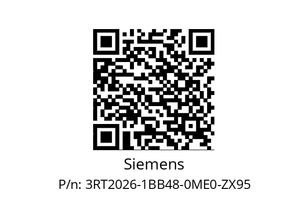   Siemens 3RT2026-1BB48-0ME0-ZX95