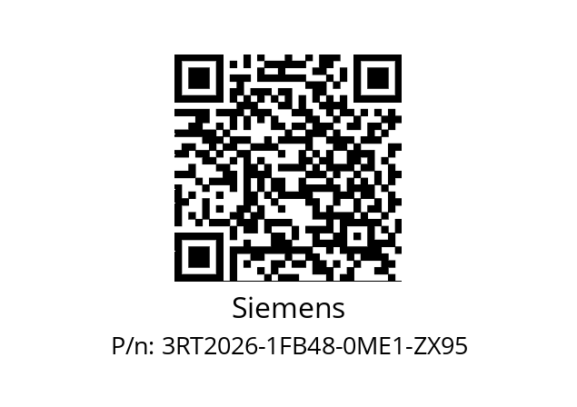   Siemens 3RT2026-1FB48-0ME1-ZX95