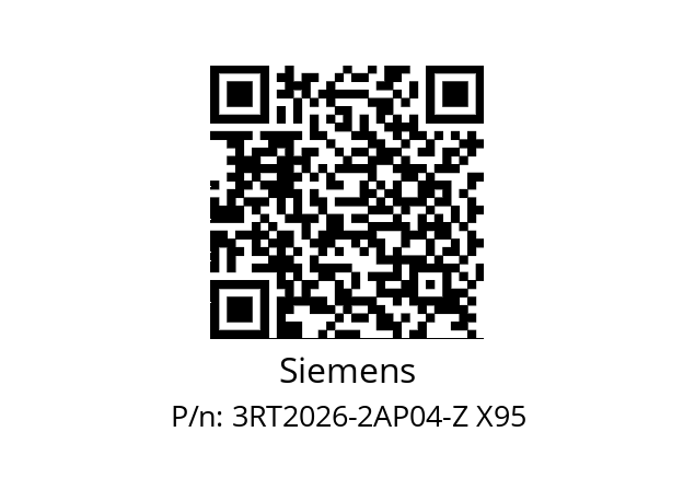  3RT2026-2AP04-Z X95 Siemens 3RT2026-2AP04-Z X95