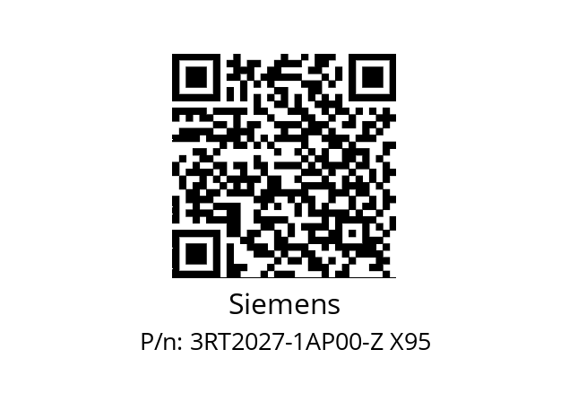  3RT2027-1AP00-Z X95 Siemens 3RT2027-1AP00-Z X95