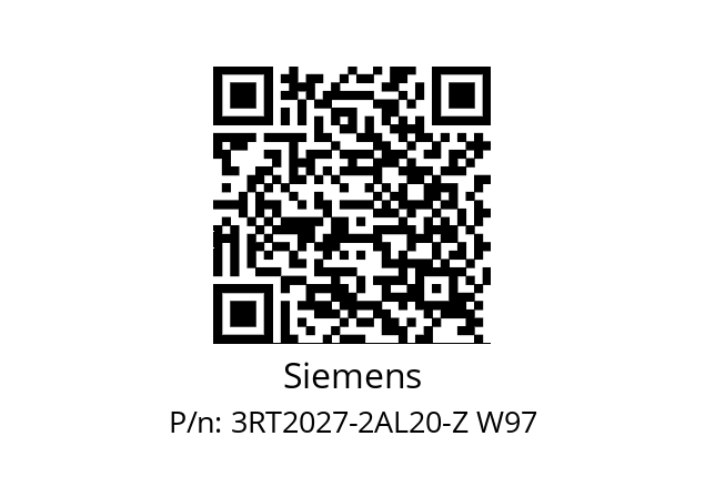  3RT2027-2AL20-Z W97 Siemens 3RT2027-2AL20-Z W97