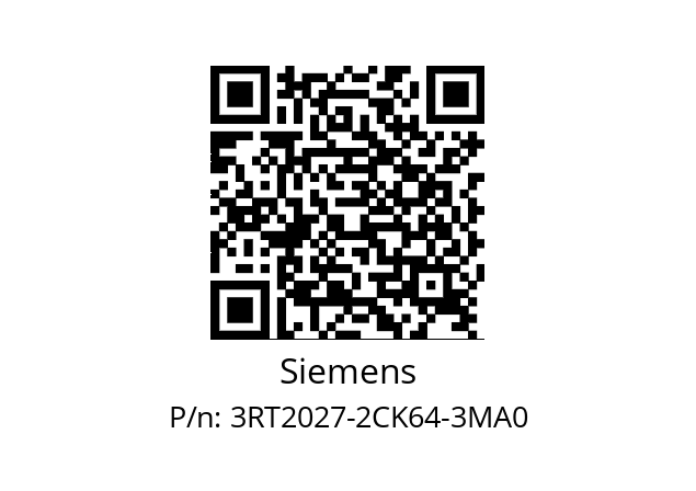   Siemens 3RT2027-2CK64-3MA0