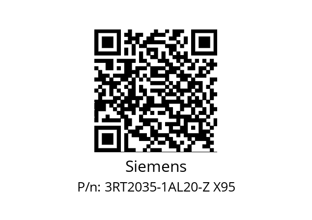  3RT2035-1AL20-Z X95 Siemens 3RT2035-1AL20-Z X95