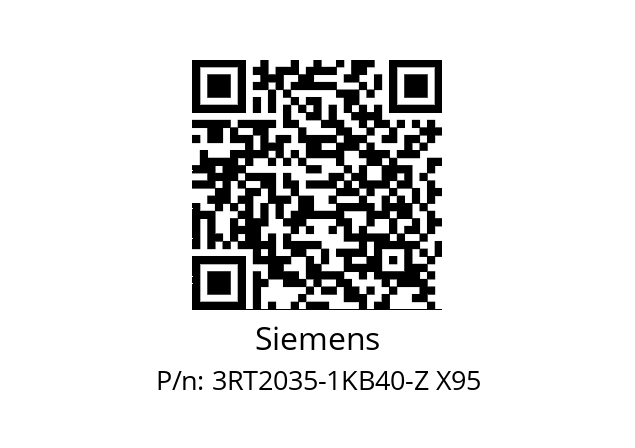  3RT2035-1KB40-Z X95 Siemens 3RT2035-1KB40-Z X95