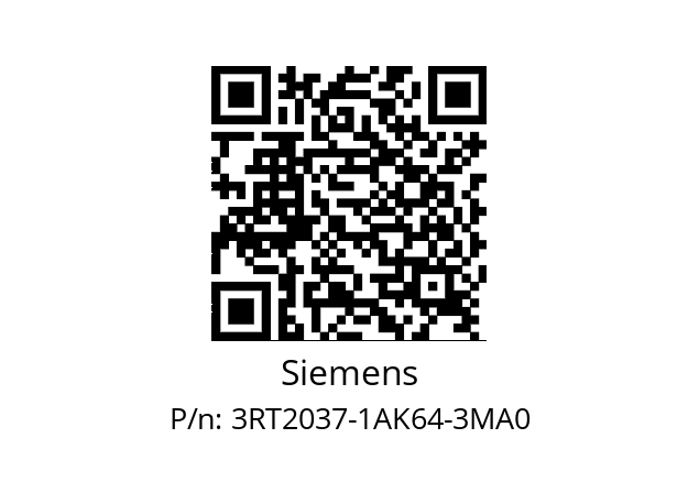   Siemens 3RT2037-1AK64-3MA0