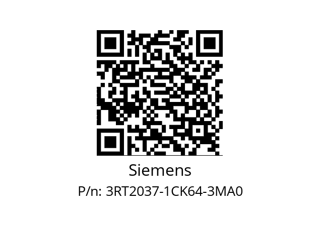   Siemens 3RT2037-1CK64-3MA0