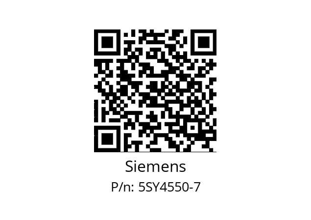   Siemens 5SY4550-7