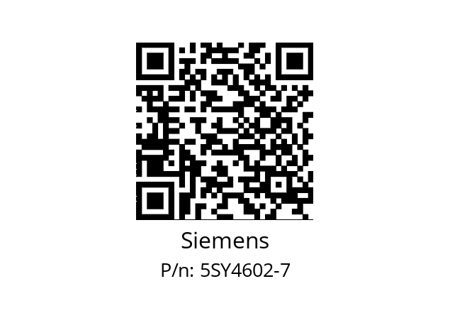   Siemens 5SY4602-7