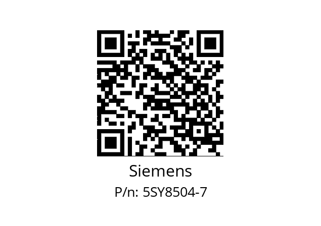   Siemens 5SY8504-7