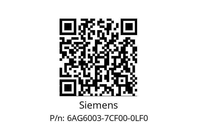   Siemens 6AG6003-7CF00-0LF0