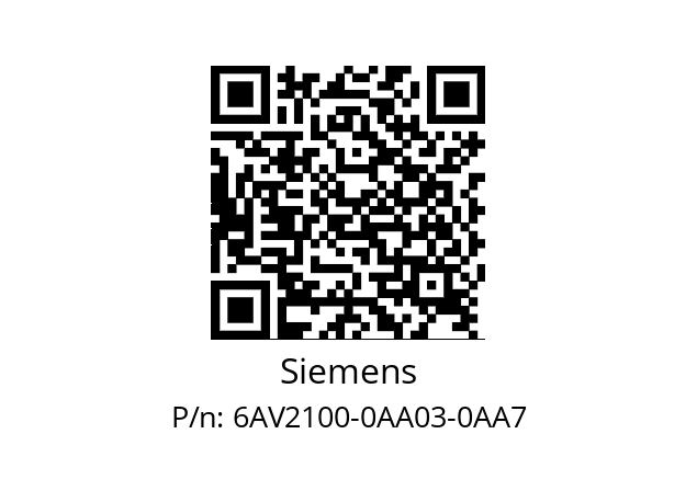   Siemens 6AV2100-0AA03-0AA7