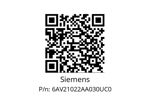   Siemens 6AV21022AA030UC0