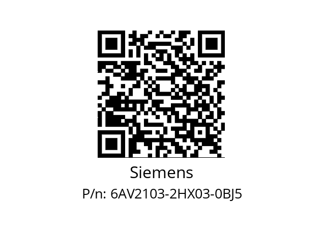   Siemens 6AV2103-2HX03-0BJ5