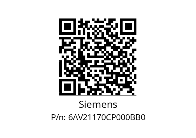   Siemens 6AV21170CP000BB0