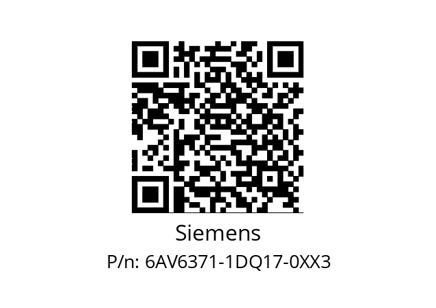   Siemens 6AV6371-1DQ17-0XX3