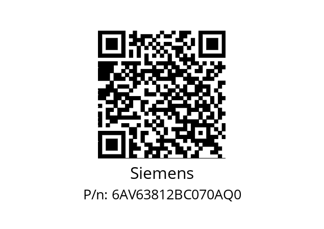   Siemens 6AV63812BC070AQ0