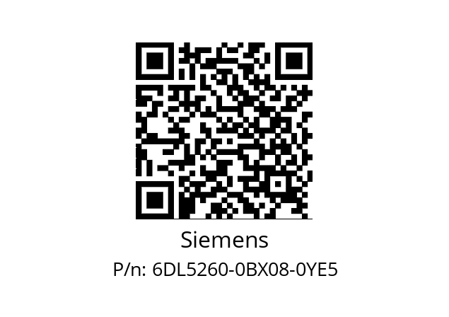   Siemens 6DL5260-0BX08-0YE5