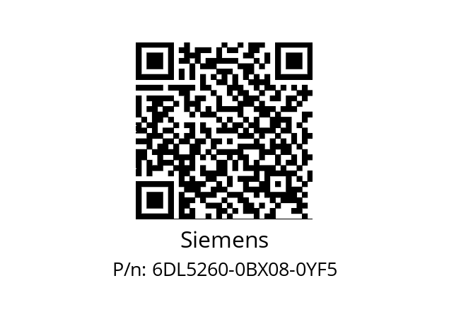   Siemens 6DL5260-0BX08-0YF5