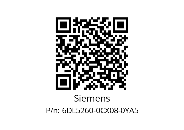   Siemens 6DL5260-0CX08-0YA5