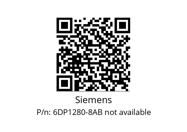   Siemens 6DP1280-8AB not available