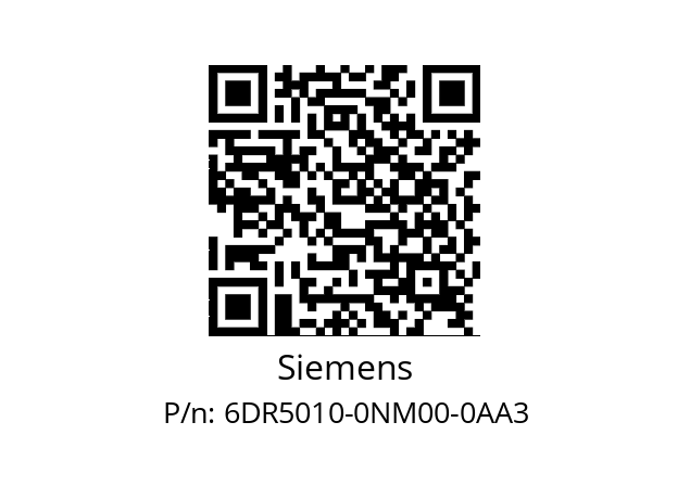   Siemens 6DR5010-0NM00-0AA3