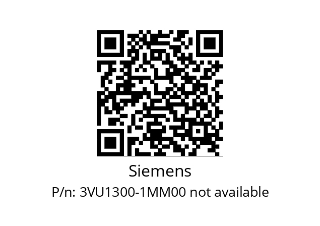   Siemens 3VU1300-1MM00 not available